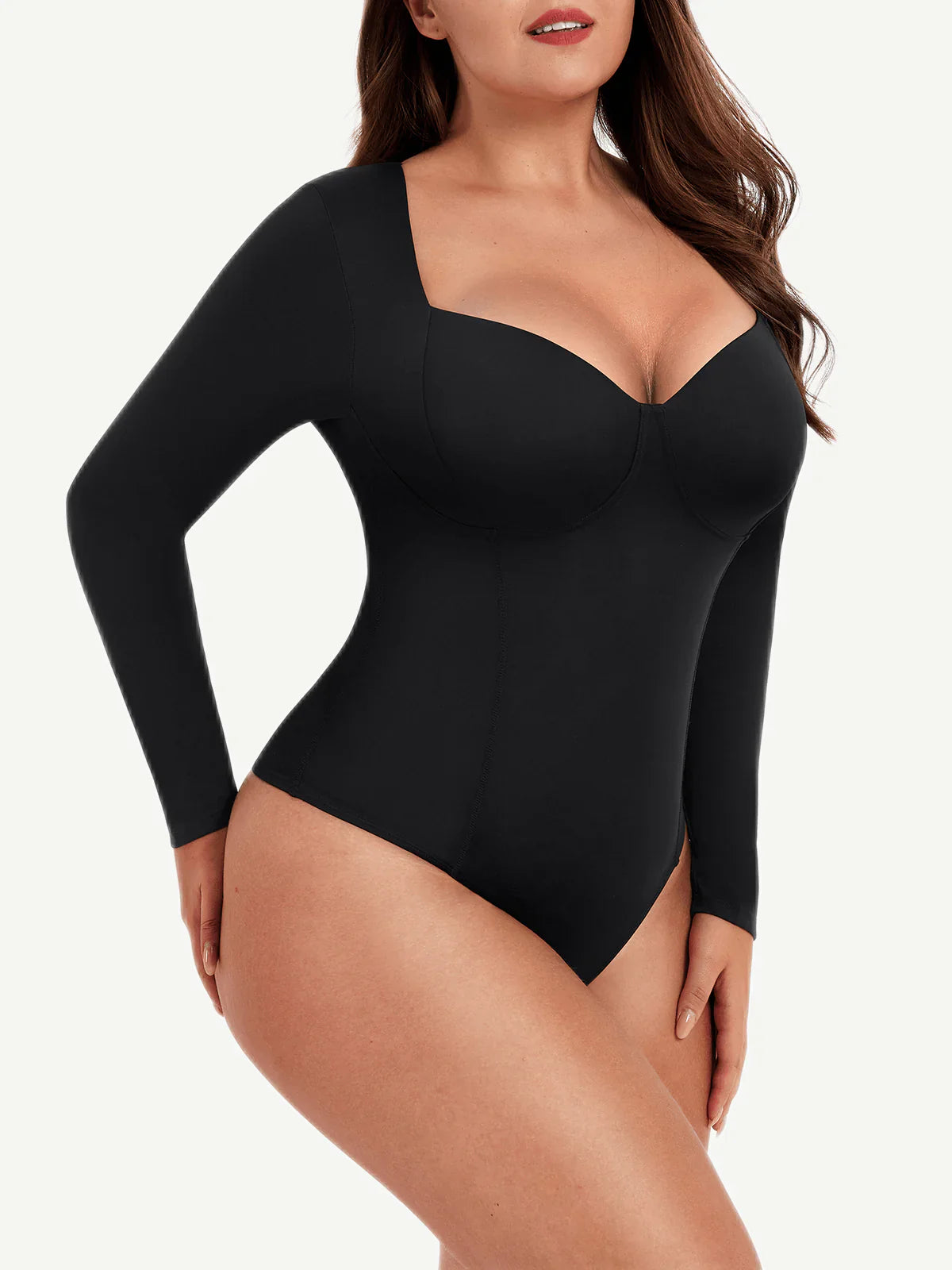 Retro Collar t-shirt Thong Bodysuit