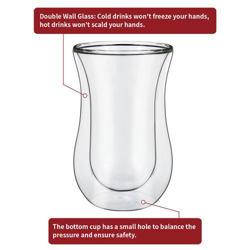 VINSANI DOUBLE WALL GLASSES CURVE 1010066