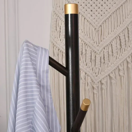 Freestanding Coat Rack Stand Industrial Coat Hanger with 6 Hooks for Hallway