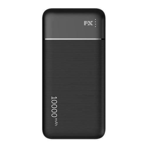 FX 10,000 mAh Powerbank with Type-C 3A Output, Black