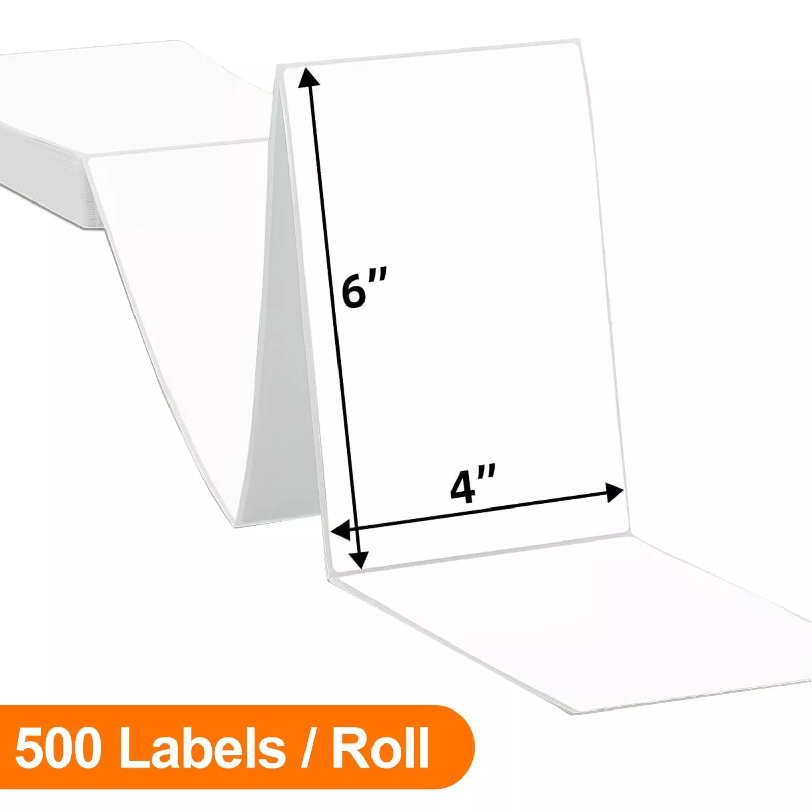 4 X 6 / 100 X 150MM DIRECT THERMAL LABELS FANFOLD 500 UNIVERSAL 4X6